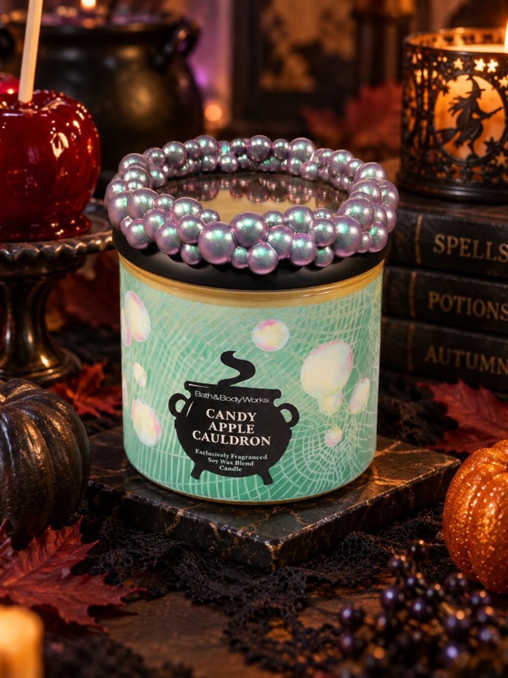 Bath & Body Works Candy Apple Cauldron 3-Wick Candle – 14.5 oz